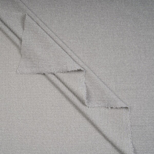 RIBBED KNIT RECYCLED PEARL GREY