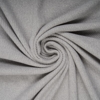 RIBBED KNIT RECYCLED PEARL GREY