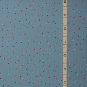 ORGANIC STRUCTURE CHECK BLOSSOM BLUE
