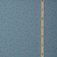 ORGANIC STRUCTURE CHECK BLOSSOM BLUE