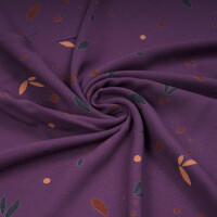 VISCOSE CREPE PETALS PLUM
