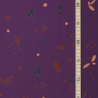 VISCOSE CREPE PETALS PLUM