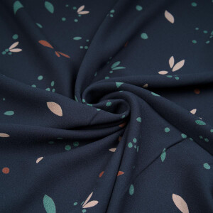 VISCOSE CREPE PETALS INDIGO