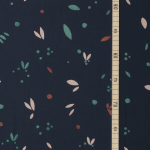 VISCOSE CREPE PETALS INDIGO