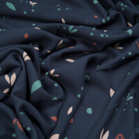 VISCOSE CREPE PETALS INDIGO