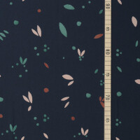 VISCOSE CREPE PETALS INDIGO