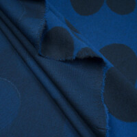 ORGANIC JACQUARD ABOUT A DOT COBALT BLUE