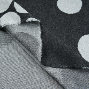 ORGANIC JACQUARD ABOUT A DOT BLACK