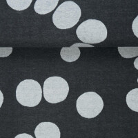 ORGANIC JACQUARD ABOUT A DOT BLACK