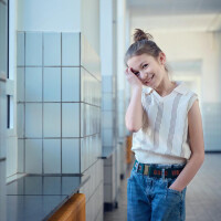 FRENCH TERRY VERTICALS BRIDAL BLUSH BEIGE