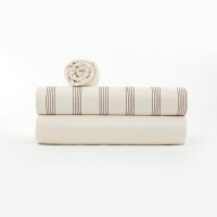 FRENCH TERRY VERTICALS BRIDAL BLUSH BEIGE