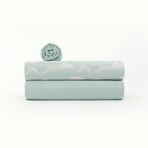 FRENCH TERRY MOUNTAIN RAINS ETHER BLUE