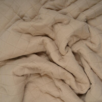 QUILTED DOUBLE GAUZE SOLID BEIGE