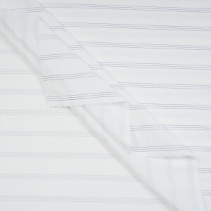 ORGANIC DOUBLE GAUZE THIN STRIPES ECRU