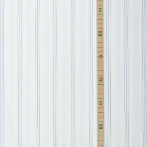 ORGANIC DOUBLE GAUZE THIN STRIPES ECRU