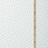 ORGANIC DOUBLE GAUZE DOTS ECRU