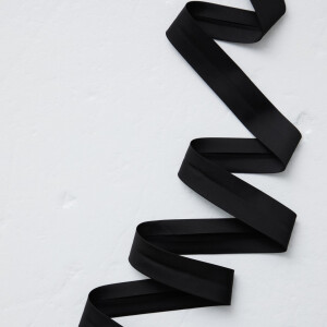 THELMA BIAS TAPE 25mm BLACK