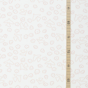 FRENCH TERRY BRUSHED BIRDS OFFWHITE