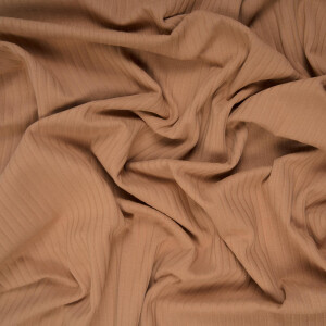 WIDE RIB JERSEY CARAMEL