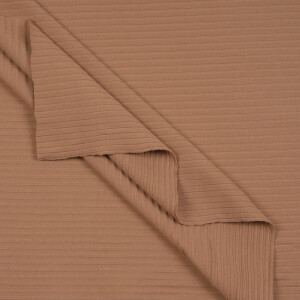 WIDE RIB JERSEY CARAMEL