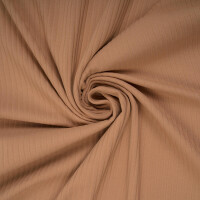 WIDE RIB JERSEY CARAMEL