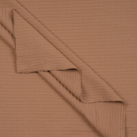 WIDE RIB JERSEY CARAMEL