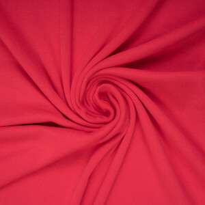 BAMBOO FINE RIB JERSEY RED