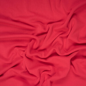 BAMBOO FINE RIB JERSEY RED