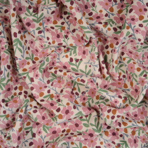 BABYCORD FLOWERS RASPBERRY