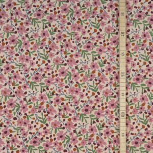 BABYCORD FLOWERS RASPBERRY