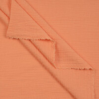 ORGANIC DOUBLE GAUZE BASIC CLEMENTINE ORANGE