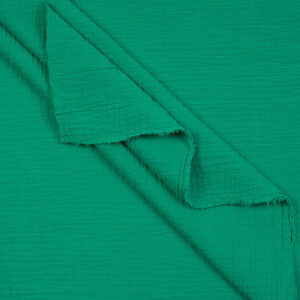 ORGANIC DOUBLE GAUZE BASIC BRIGHT GREEN