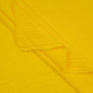ORGANIC DOUBLE GAUZE BASIC SUNFLOWER YELLOW