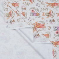 RIB JERSEY RABBIT AND FRIENDS OFFWHITE