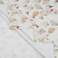 CANVAS AQUARELL FLOWERS CREAM