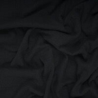 DOUBLE GAUZE LINEN OPTIC SOLID BLACK