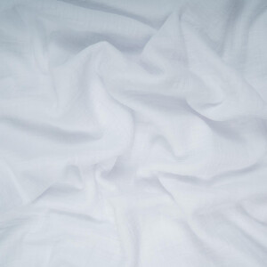 DOUBLE GAUZE LINEN OPTIC SOLID WHITE
