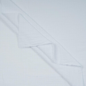 DOUBLE GAUZE LINEN OPTIC SOLID WHITE