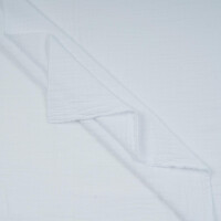 DOUBLE GAUZE LINEN OPTIC SOLID WHITE