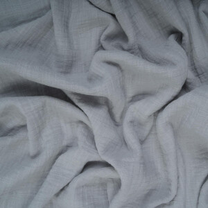 DOUBLE GAUZE LINEN OPTIC SOLID GREY