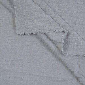DOUBLE GAUZE LINEN OPTIC SOLID GREY