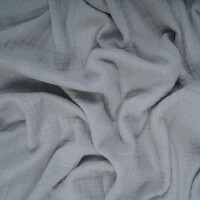 DOUBLE GAUZE LINEN OPTIC SOLID GREY
