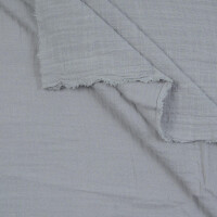DOUBLE GAUZE LINEN OPTIC SOLID GREY
