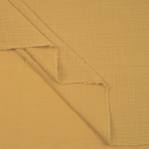 DOUBLE GAUZE LINEN OPTIC SOLID OCHRE