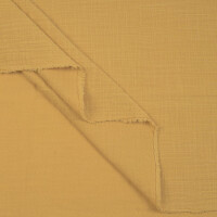 DOUBLE GAUZE LINEN OPTIC SOLID OCHRE