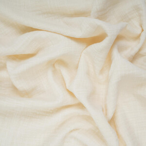 DOUBLE GAUZE LINEN OPTIC SOLID ECRU