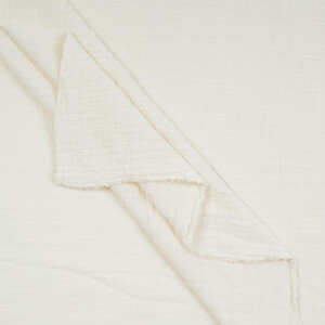 DOUBLE GAUZE LINEN OPTIC SOLID ECRU