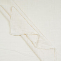 DOUBLE GAUZE LINEN OPTIC SOLID ECRU