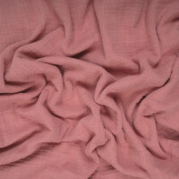 DOUBLE GAUZE LINEN OPTIC SOLID SALMON