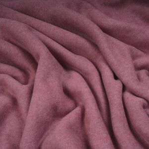ORGANIC COTTON FLEECE RASPBERRY MELANGE
